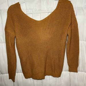 SHEIN Twist Back Drop Sweater